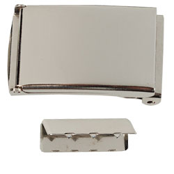 25 mm Web Belt Buckle Silver BB
